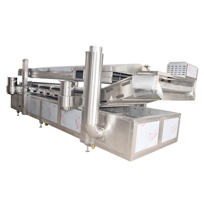 Double Pipe Gas Heated Frying Machine Potato Chips Fryer 304 Stainless Steel
