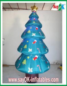 China 210D Inflatable Christmas Decoration / Inflatable Christmas Tree on sale 