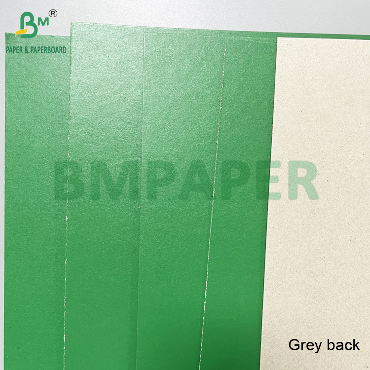 Good Stiffness 1.2mm Grey Back Green Lacquered Carton Board Laminated