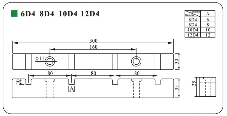 DMC/BMC high voltage 6D4 busbar insulator support for SGS ROHS