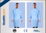 PP / SMS Disposable Surgical Gowns , Nonwoven Disposable Cloths Anti Bacteria