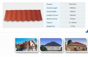 China Waviness Stone Coated Roof Tile/Aluminum Zic Roofing Shingle/Colorful Sand Coated Steel Roof on sale 