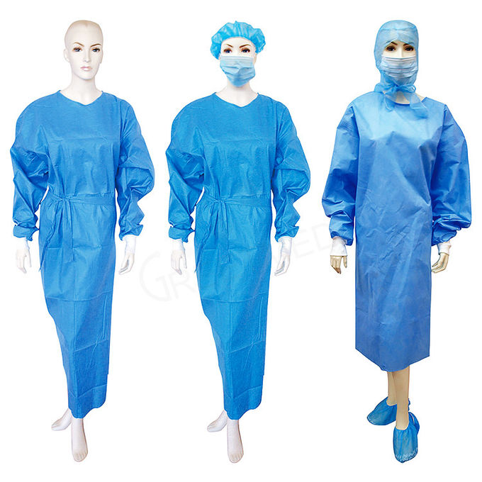 Breathable Disposable Surgical Gowns Ethylene Oxide Sterilization L XL Size