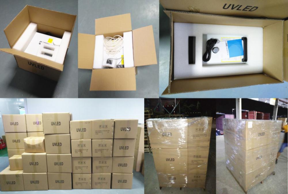 Customized 365-405nm uv curing lamps with 50x20mm emitting area