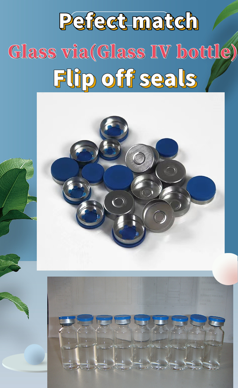 13mm 20mm 28mm Glass Vial Aluminum Plastic Tear off Flip Top Cap Flip off Seal