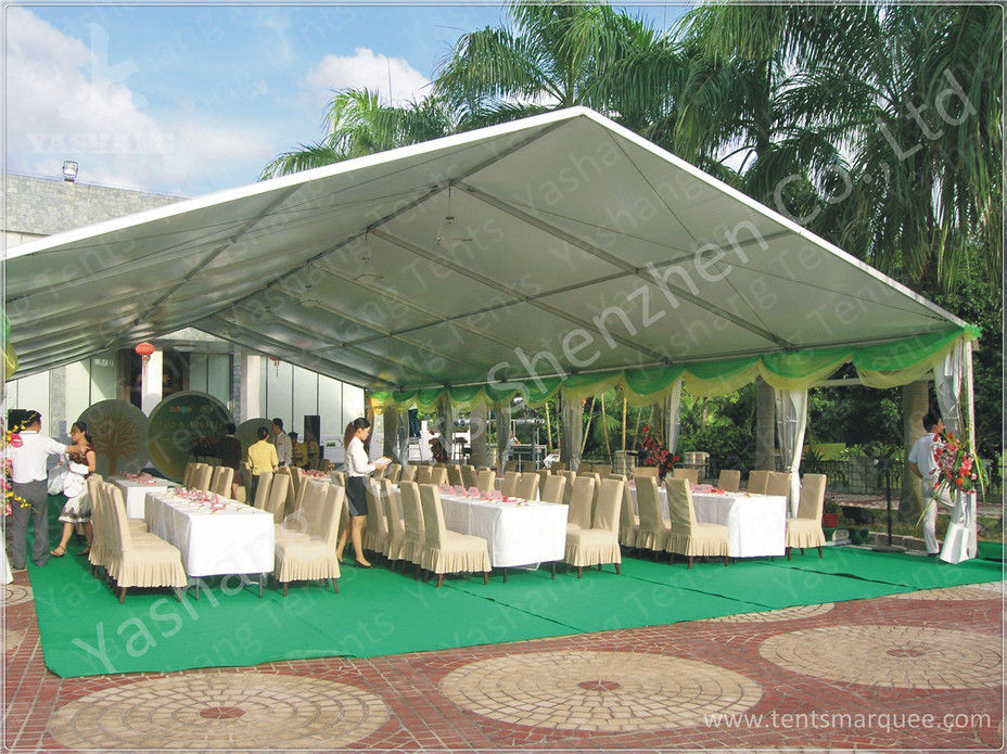 Polygonal Conic Roof white Gazebo Tent Canopy Customized ISO CE Certification