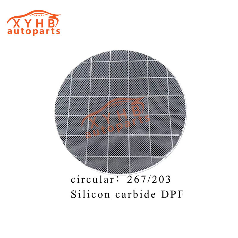 Ceramic Carrier Silicon Carbide Three-Way Catalytic Filter Element Euro 1-5 Model: 267*203