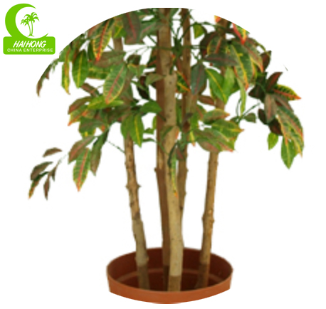 Artificial golden banyan tree fake trees for house decoration