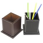 hot selling Modern office PU leather pen holder