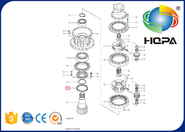 AD5562E 4430715 TB Style Framework Mechanical Seal Oil for Hitachi ZAX330