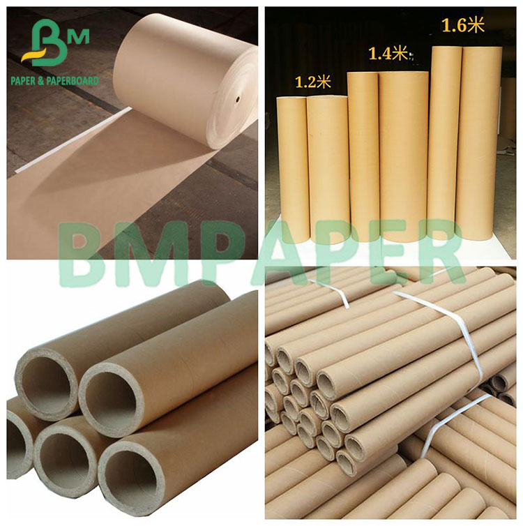 60g Stable Qualiity Dunkelbraunes Kraftpapier Core Paper For Making Roll Cores