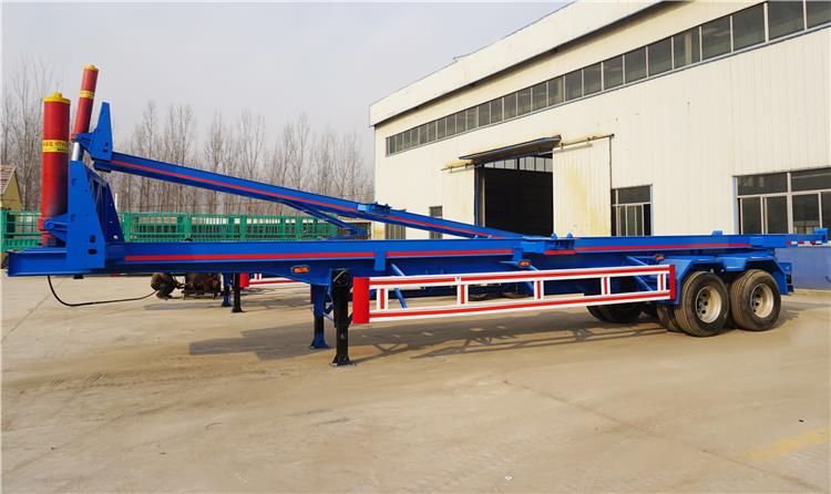 3 Axle Container Tipper Chassis 40 Feet Dump Trailer for Sale