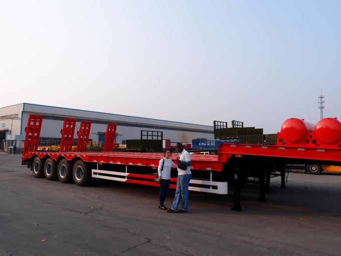 13m 60T container flatbed trailer | TITAN VEHICLE
