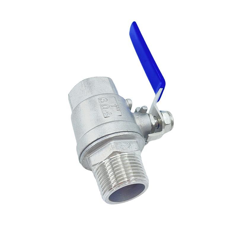 Q11F 304 316 Stainless Steel 2PC Female and Male Thread Ball Valve