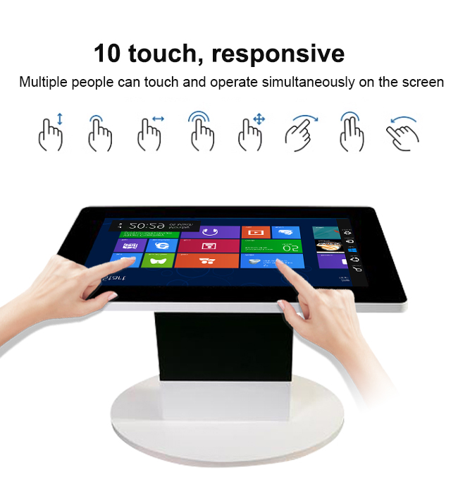 55 Inch Smart Windows Touch Screen Coffee Table Conference Game Advertising Interactive Touch Monitor Screen Table