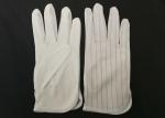 Anti matériaux non toxiques statiques des gants 75D de paume micro de fibre avec l'attache de polyester