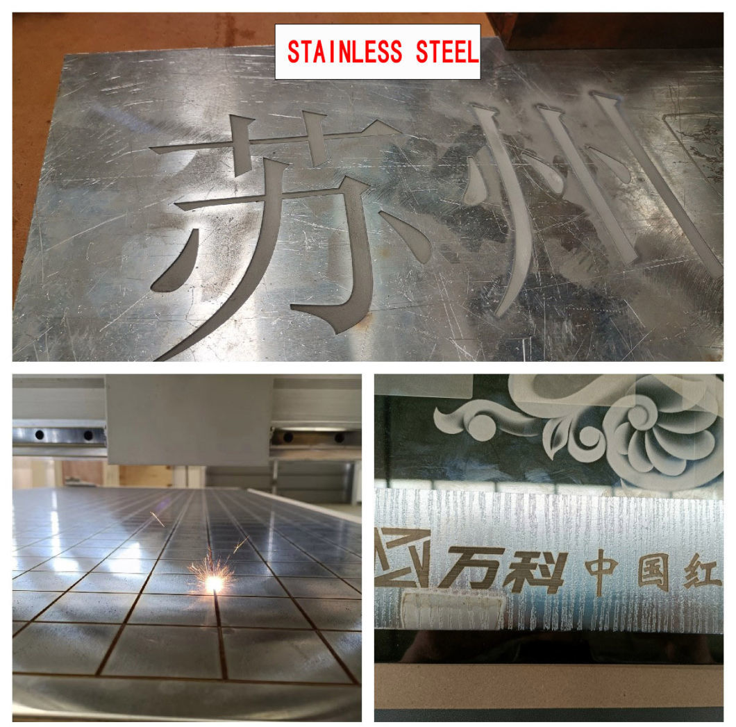 High Power Metal Engraving Large Size Stainless Steel Name Plate Etching Machine