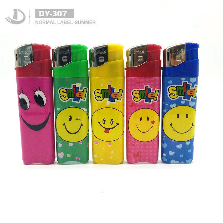 Factory Direct Supply Lighter High Quality Colorful Plastic Cigarette Electric Lighter Cheapest
