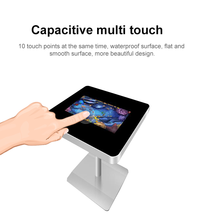 Waterproof Interactive Lcd Screen Touch The Coffee Table Smart Game Table With Touch For Mall Or Restaurant