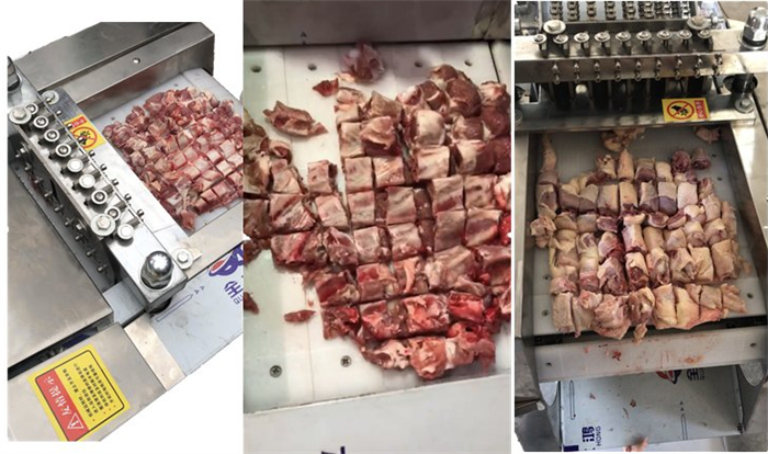 Chicken Meat Cuber Machine Meat Processing Machine Meat Slicer Pork Beef Cube Cutting Machine