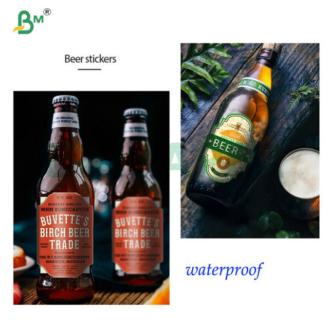 67Gram Freeze Resistant Single Sided Chrome Coated Paper For Beer Labels 70 x 100cm 