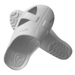 SPU ESD Antistatic 4 Hole Footwear Slipper Cleanroom White Black Blue