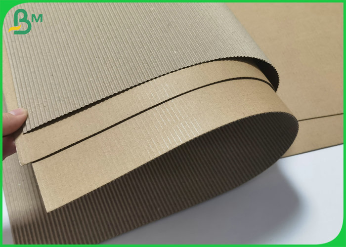 Recycled 150gsm + 120gsm Flutting Kraft Paper Board Roll For Corrguated Carton