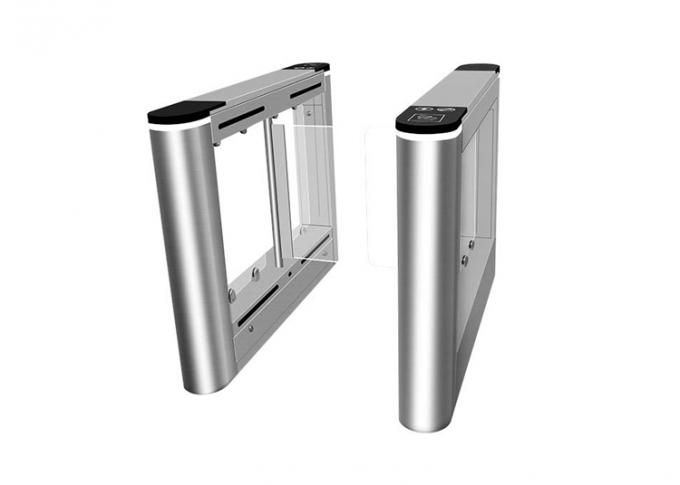 Automatic SS304 Acrylic swing barrier turnstiles Face Recognition For Apartment 0