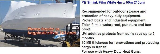 PE Shrink Film White 4m x 50m 210um,Automatic POF Film Heat Shrink Wrap,Food Grade POF shrinkable label Shrink Film pack 2