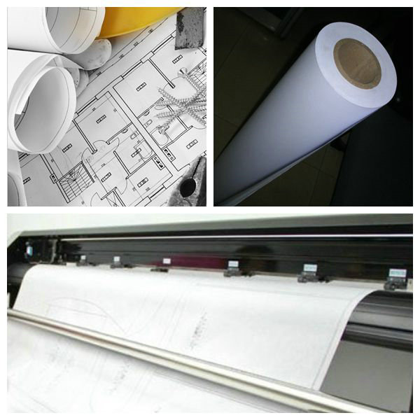  80g Plotter Paper Large Format 880mm x 100m 2'' Core 3 Rolls Per Box 
