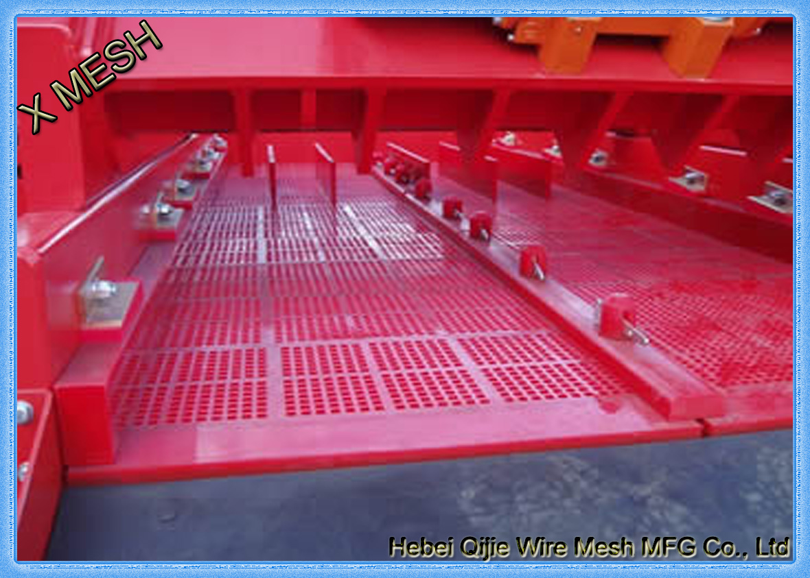 Layering connection type of the polyurethane vibrating screen mesh.