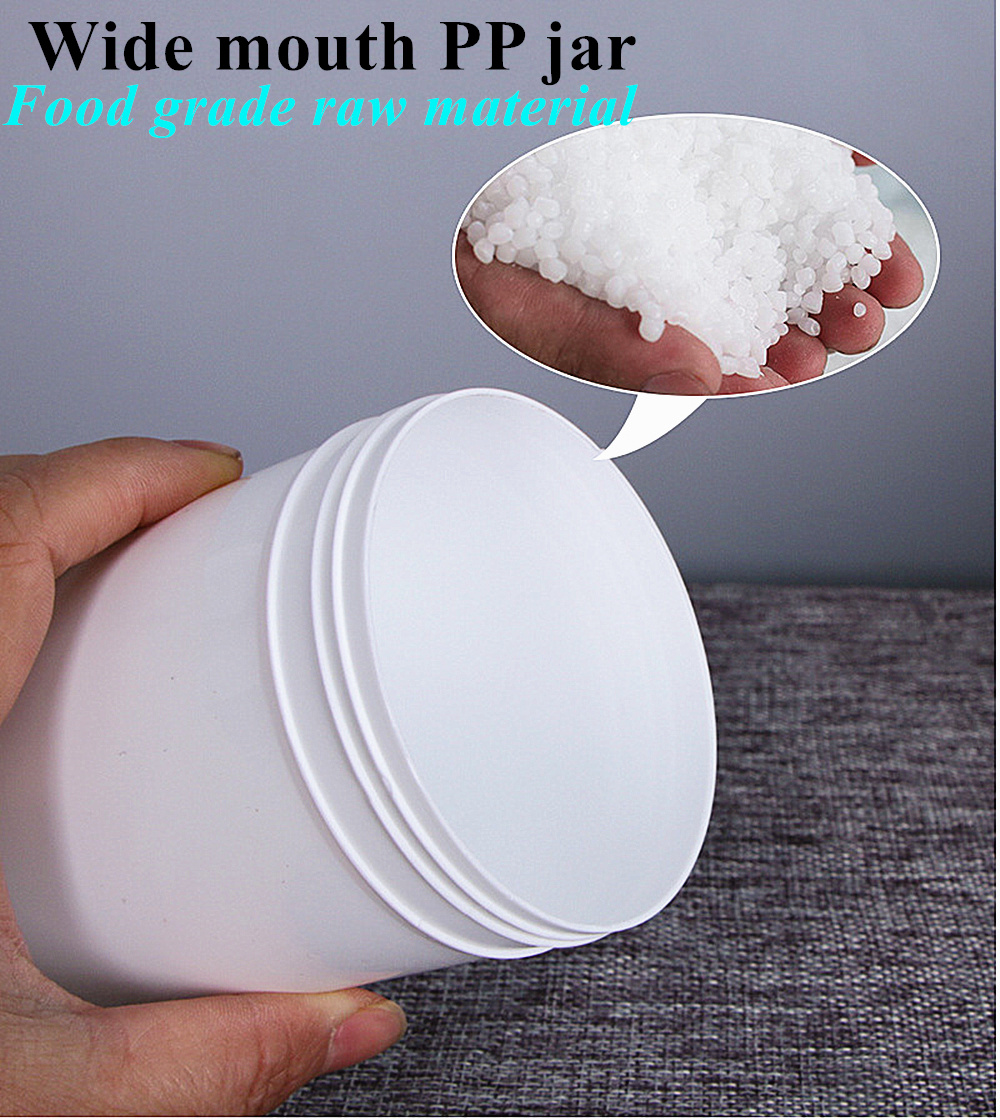 250ml 500ml 950ml 1000ml Cosmetic Face Cream Jar Eye Face Cream PP Plastic Cosmetic Jar