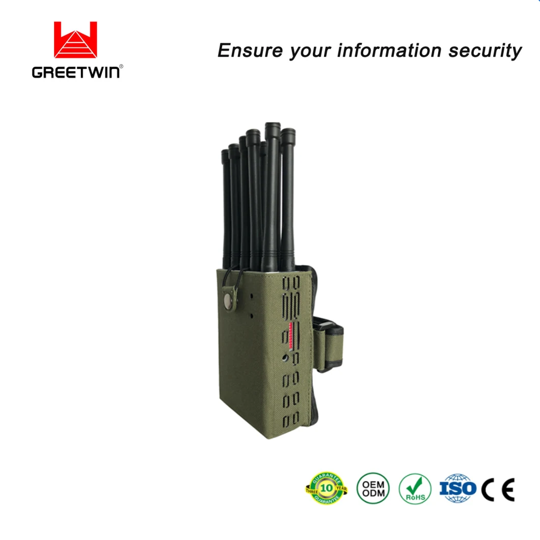 10 Channel Handheld Jammers WiFi and 3G 4G LTE Mobile Phone Signal Jammer
