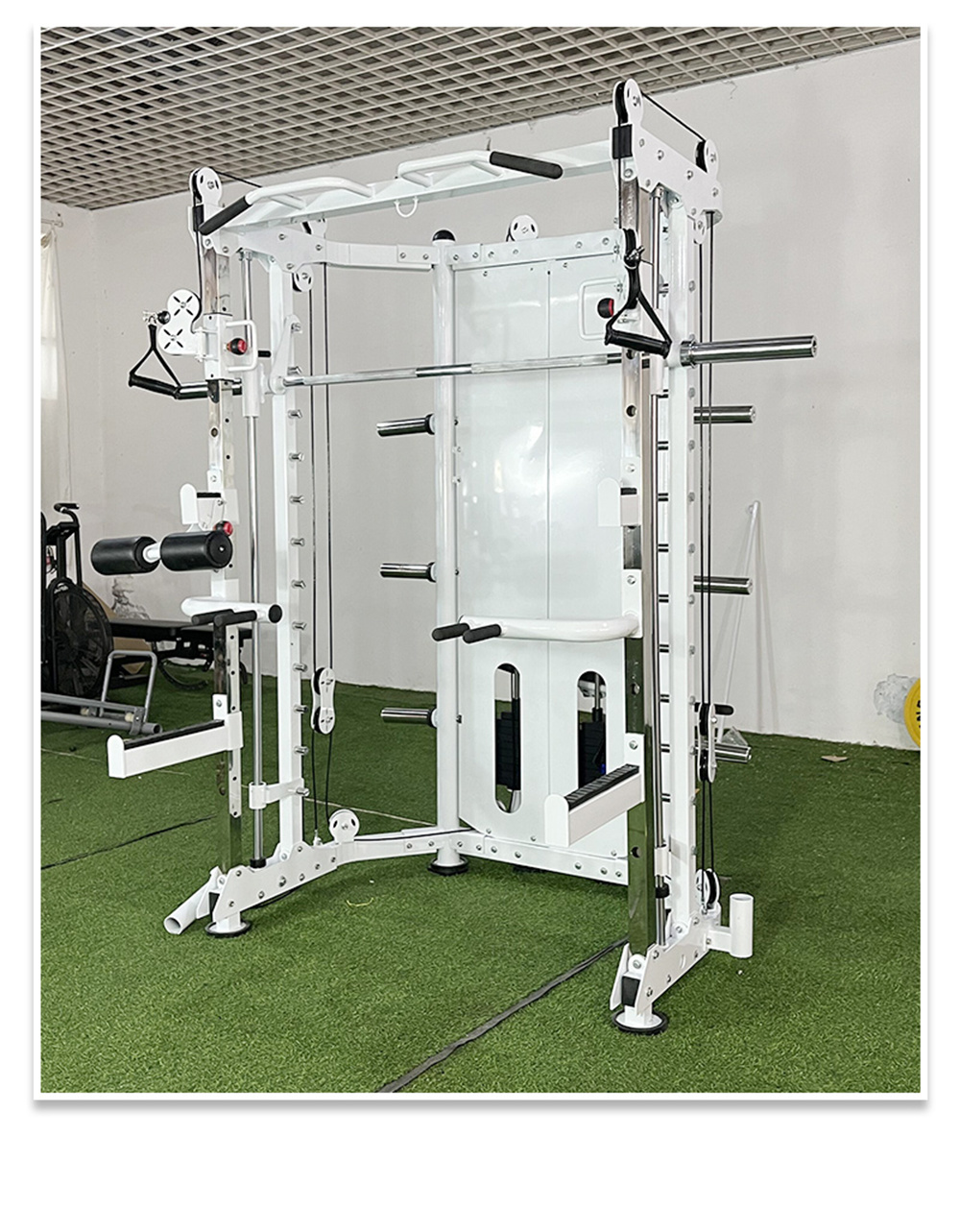 Wholesale Multifunctional Weightlifting Squat Power Rack Smith Machine Home Fitness Equipment
