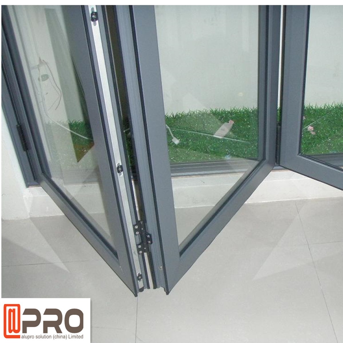 balcony aluminium bifold door,bifold glass exterior doors,Double glazed aluminium bifold doors and windows