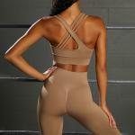 Womens Springy Seamless Sexy Yoga Sets For Gym Fitness