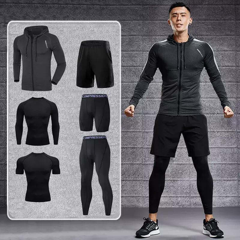 High Quality Wholesale Men&prime;s Training Sportswear Sets Gym Fitness Sports Wear Suit