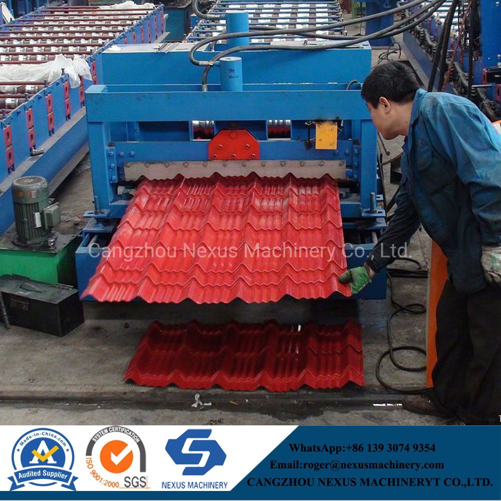 Metcoppo Roof Tile Step Tile Sheet Roll Forming Machine Glazed Tile Span Machinery for Nigeria