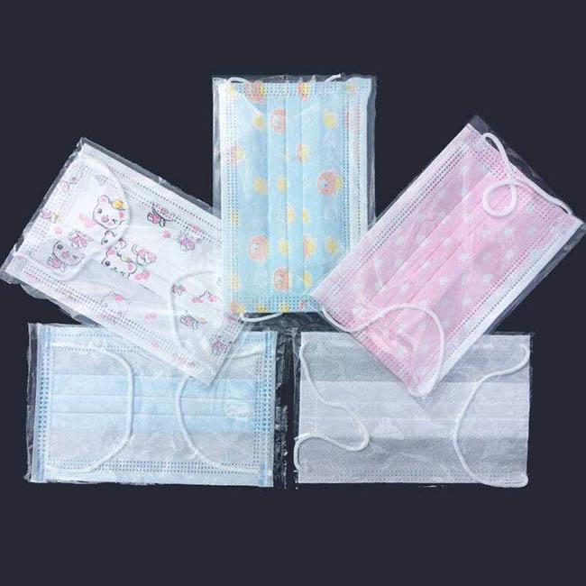 Anti Bacterial Childrens Disposable Face Masks Outdoor Use Anti Pollution