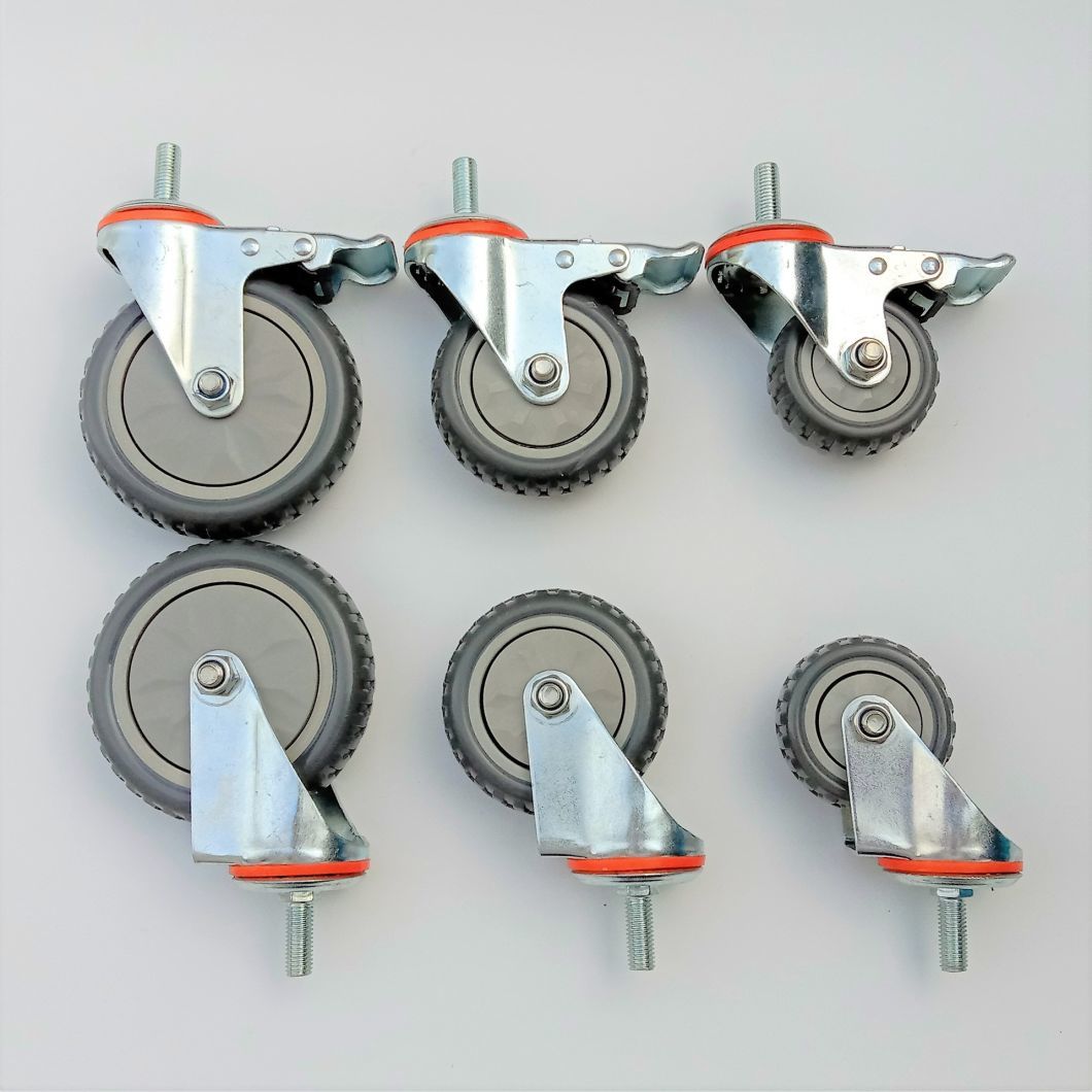 Industrial Casters Factory Diameter 30/50/75/100mm Pl Material Caster Wheel