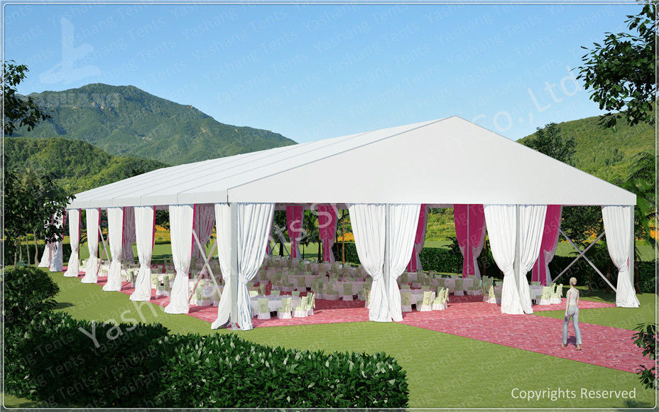 Outdoor 10m by 30m Tent Marquee for Luxury Weddings Customized with Logos