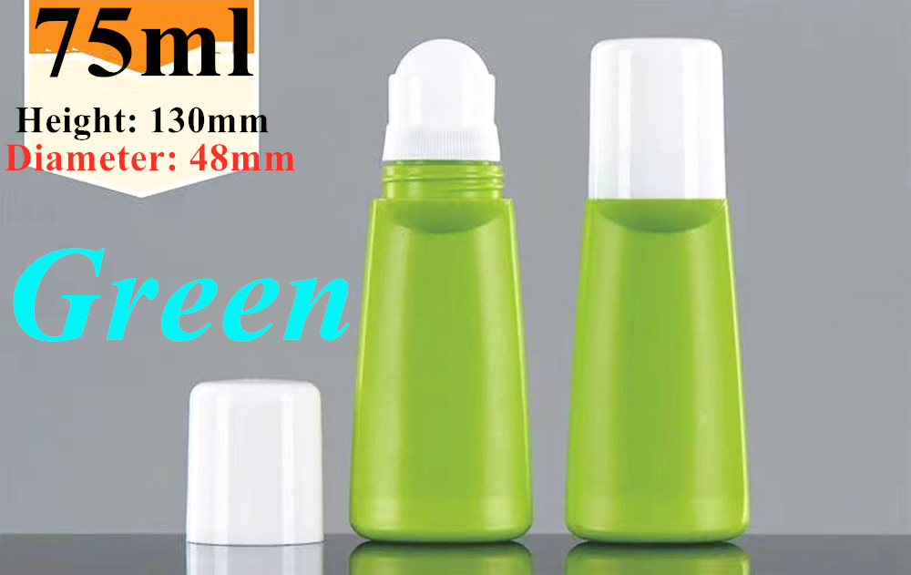 Wholesale Cheap 30ml 50ml 60ml White PE Plastic Deodorant Roll on Bottle with Plastic Roller Ball