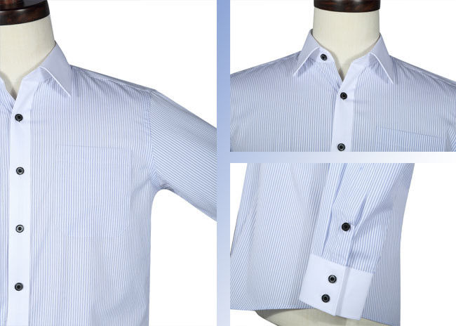 Casual Corporate Office Uniform , Mens Long Sleeve Business Shirts