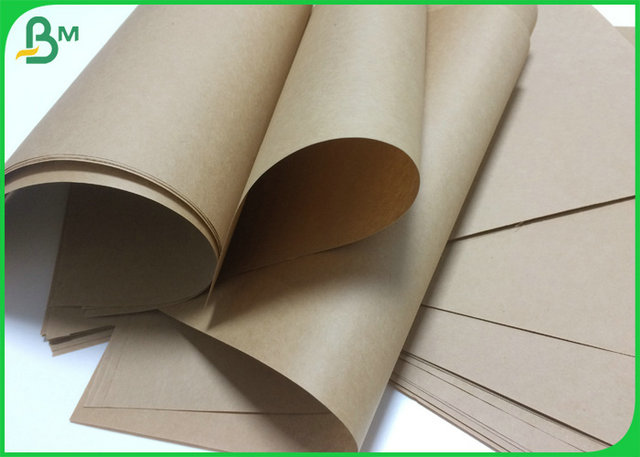 A0 A1 70gsm 80gsm Brown Color Unbleached Softwood Pulp Kraft Paper For Shipping Bags 