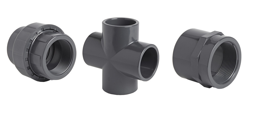 New Hot Product 1/2-16 Inch Grey Sch80 PVC Pipe Fitting