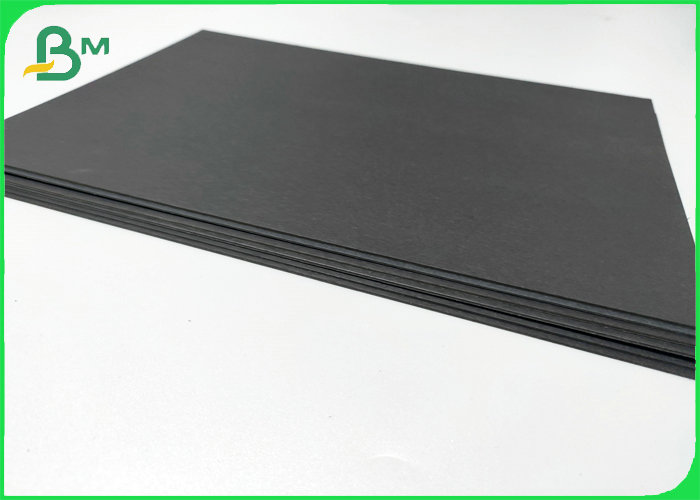 Foldable FSC Approved 300gsm 350gsm Black Paper Board For Making Paper Box