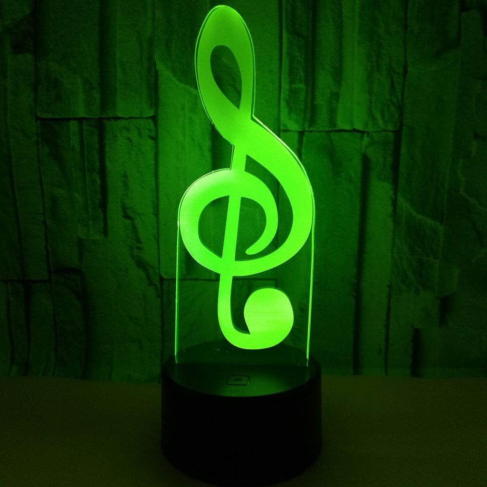 Note 3D LED company logo night light Colorful touch remote control atmosphere gift 3D small table lamp Custom OEM LOGO 