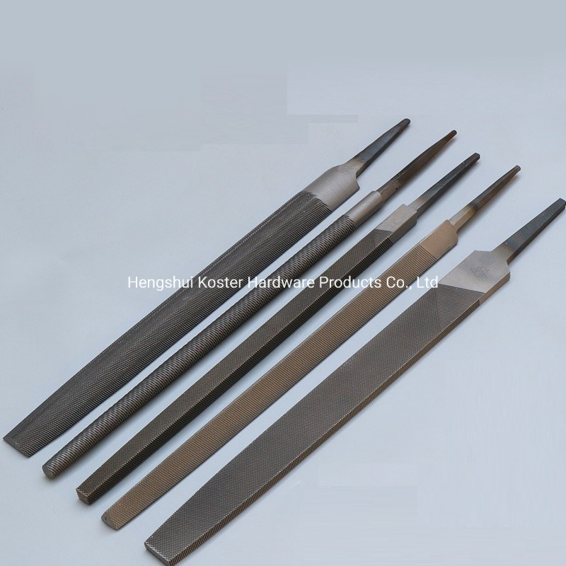 Flat Type Steel Files T10 T12 Size 6 8 10 13 Inch Bastard Second Smooth Single Double Cut Tooth Engineer&prime; S Hand Tools