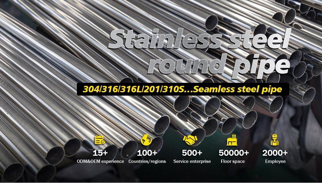 China Factory Seamless Stainless Steel Pipe 201 Grade for Decoration