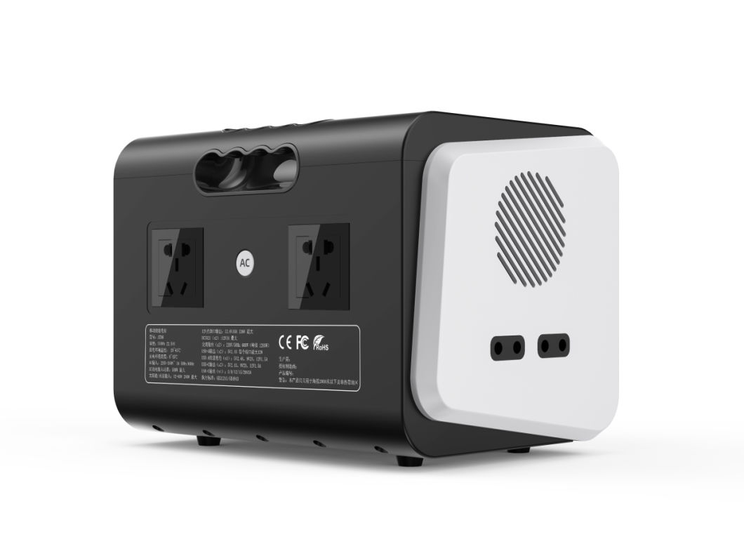 Home Portable Solar Generator Camping Trip Mobile Power 600W Wireless Charging AC/230 Output Power Station